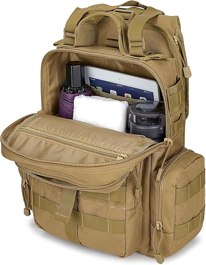 G4Free Large Tactical EDC Sling Bag Backpack Military Molle Bag Single Strap Shoulder Backpack for Men | EDC Adjustable Holder