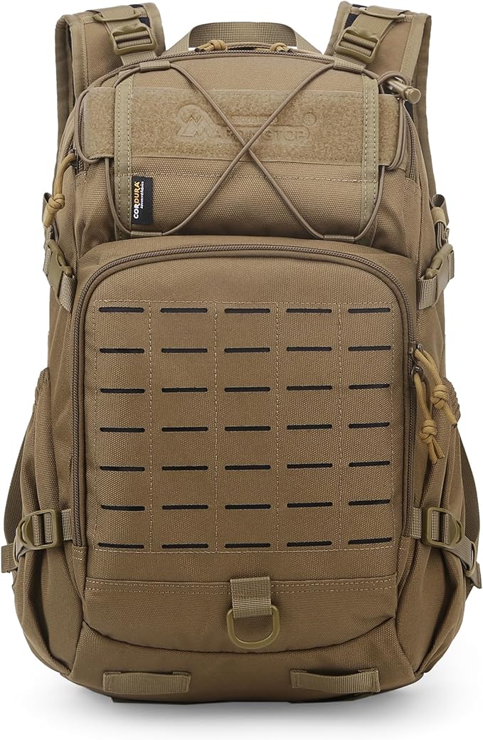 Mardingtop Small Military Tactical Backpack for Men25L Molle Cordura Backpack for HikingCampingRucking