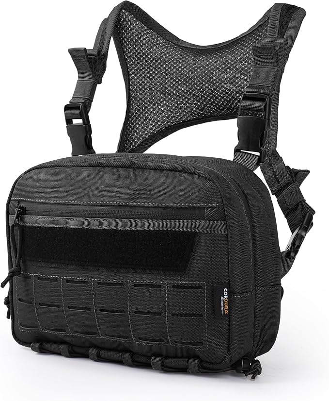 Mardingtop Chest Bag for MenOutdoor Tactical Molle Vest Chest Pack for RunningCyclingHikingEDCTravel