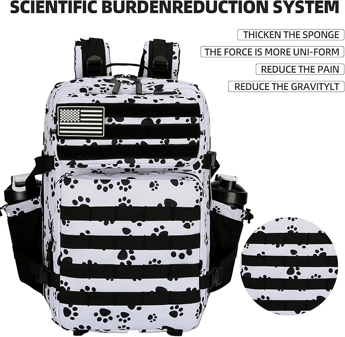 Military 45L Tactical Assault Backpack 3 day assault pack with Molle Waterproof backpack Rucksack for Tactical Backpacks