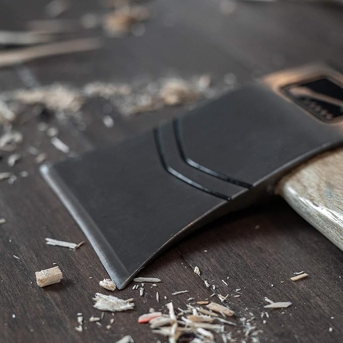 The Corporal (2nd Generation): World Axe Throwing League Premium Competition Throwing Axe with Throwing Hatchet Nylon Sheath and Hickory Wooden Handle (Patent Pending)