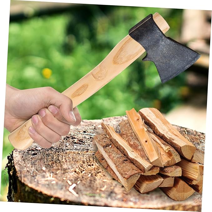 2pcs Wooden Axe Handles Replacement for Garden Tools Axe Handle Ergonomic Design Natural Wood Feel
