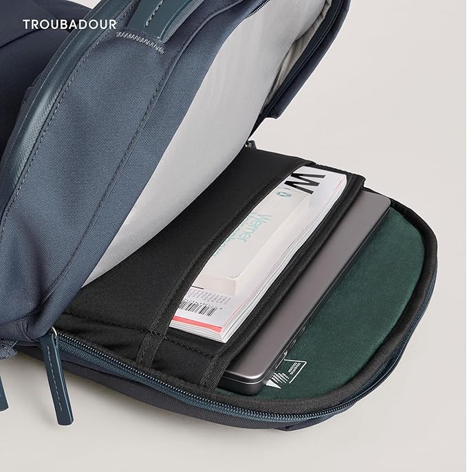 Troubadour Apex 4.0-22L Premium Laptop Backpack - Ergonomic &amp Water Resistant - Designed for Work and Travel - Basalt