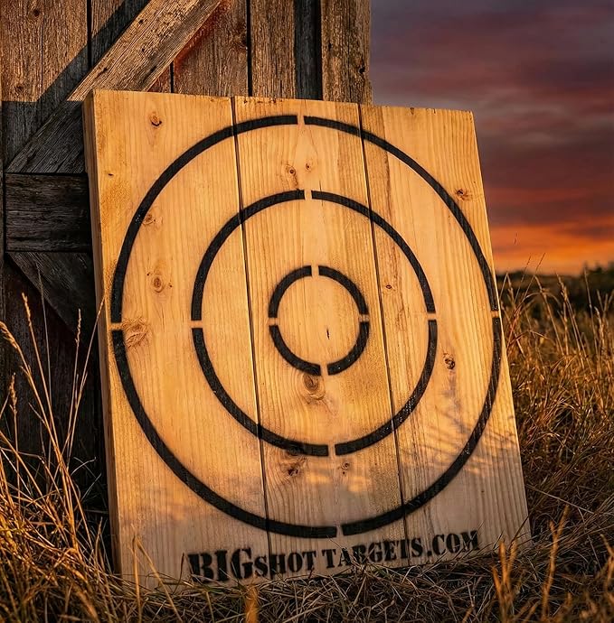Wooden Axe Throwing Target with Bottle Opener for Knives Stars and Light Duty Axes