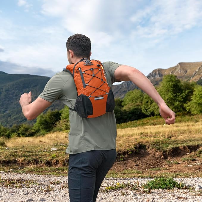 Lightweight Hydration Backpack Running Backpack with 2L Water Bladder Hydro Water Daypack for Cycling Hiking Rave for Men Women