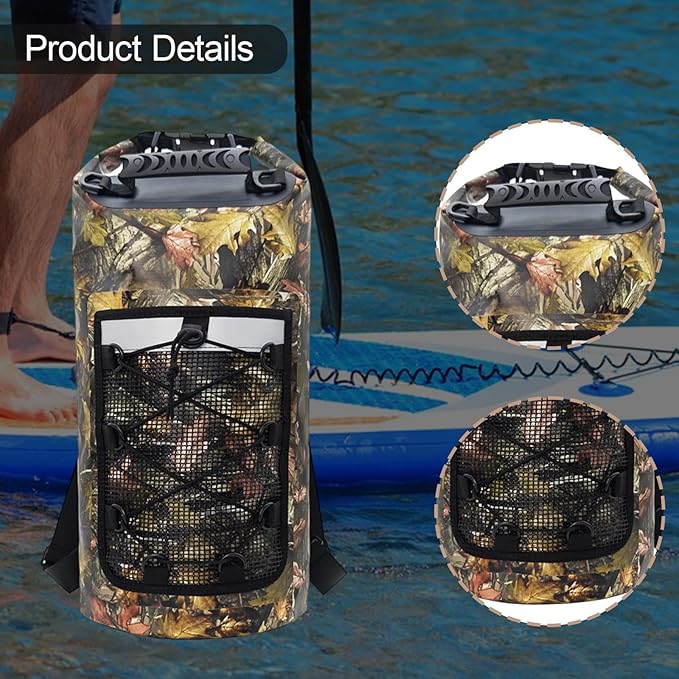 Waterproof Dry Bag Backpack Men Women Comfortable Storage Bag Multifunctional for Kayaking Swimming Camping Hiking