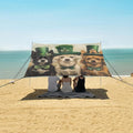 ALAZA St. Patrick's Day Three Dogs Beach Tent Sun Shelter Portable Canopy Sunshade for Outdoor Camping Picnics Backyard Fun 10x9 ft