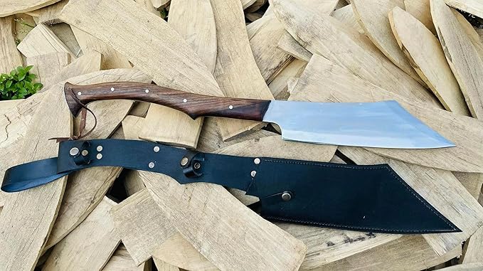 12 Inch Custom Axe Knife Viking Seax Axe Machete Knife Tactical Tomahawk Survival Heavy Duty Machete Camping Outdoors Survival