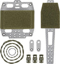 Tactical Helmet NVG Battery Pouch T-Shaped Battery Storage Holder Pack with Hook and Loop Counterweight Bag