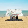 ALAZA Cute Llama Boho Alpaca Beach Tent Sun Shelter UPF50+ Protection Beach Shade Canopy w/ 4 Sandbags for Outdoor Camping Fishing Backyard Fun Picnic 10x9 ft