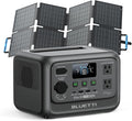 BLUETTI Solar Generator Elite 30 V2 with 60W Solar Panel (Ships Separately) 288Wh LiFePO4 Portable Power Station 600W AC Outlets (1500W Power Lifting) for Camping Home Use Emergency