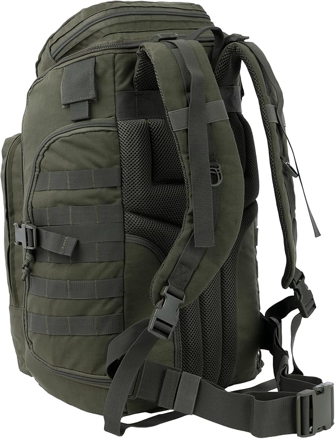 35L Tactical Backpack Military Rucksack MOLLE Quick-Access Flap EDC Pack for Hiking Camping Travel Work Bugout Emergency
