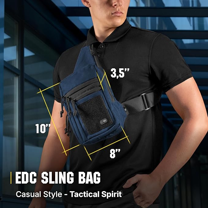M-Tac CCW Sling Bag for Men &amp Women - EDC Shoulder Bag Tactical - Crossbody Concealed Carry Bag - Mens Chest Pack