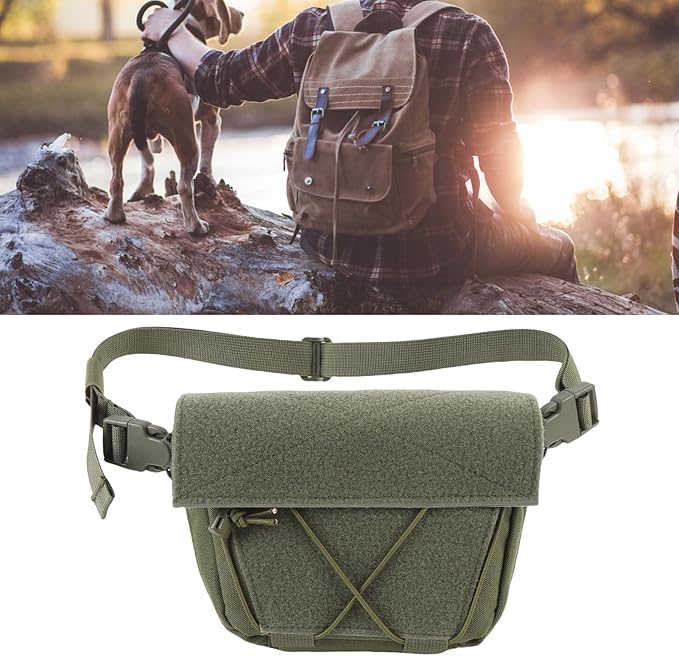 Drop Pouch Oxford Cloth Sub Abdominal Carrying Kit Bag Utility Tool Pouch Fanny Pack with Adjustable Waist Strap for Chest Rig Vest