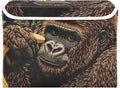 Storage Cube with Lid Gorilla with Banana Print 16.5×12.6×11.8 IN Collapsible Large Capacity Foldable Storage Basket Bin Organizer