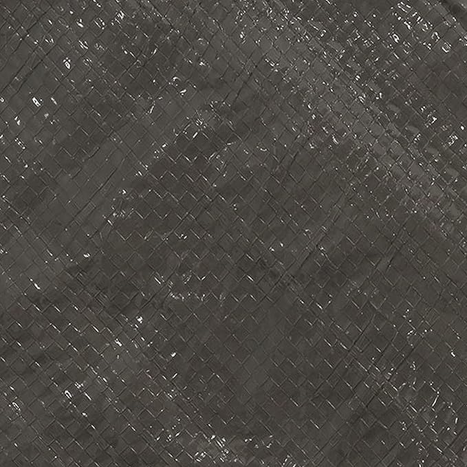Sunnydaze 12 x 16 Foot Plastic Reversible Heavy-Duty Multipurpose Tarp - Laminated on Both Sides - Dark Gray