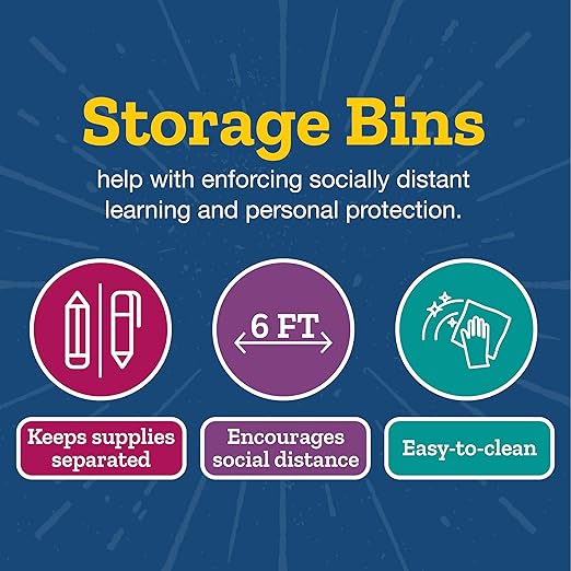 Really Good Stuff Stacking Bins 14 x 10 x 5 .75 - 12 Pack Black Stackable Storage Plastic Bins for Classroom Organization Home Storage Office &amp Hospital Supplies