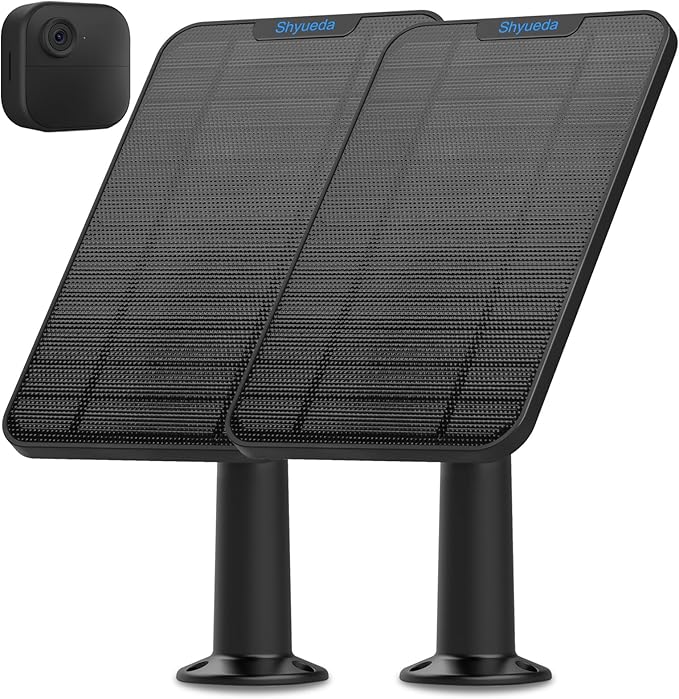 4W Solar Panel Charging Compatible with Blink 4th Gen(Type-C Outdoor Camerawith 13.1ft Waterproof Charging Cable IP65 WeatherproofIncludes Secure Wall Mount
