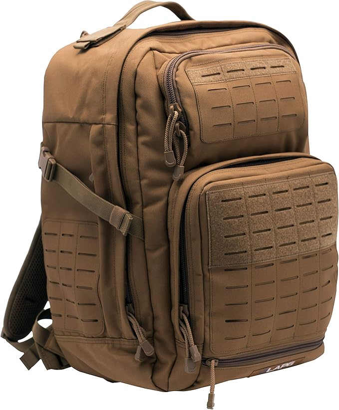 LAPG Atlas 24 Hour Tactical Backpack for Men &amp Women Large Hiking Camping Bug Out Backpack Combat Survival Gear Bag Coyote