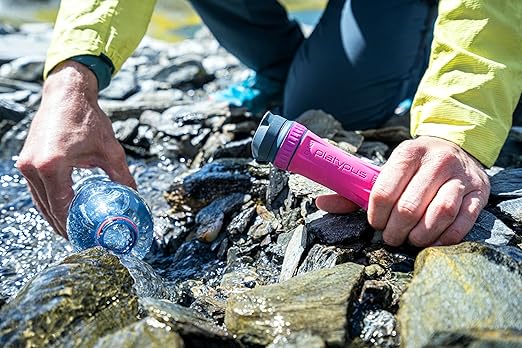 Platypus Quickdraw Ultralight Backpacking Water Filter Pink