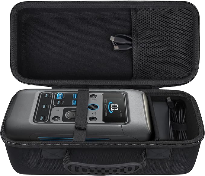 co2CREA Hard Travel Case Compatible with Anker SOLIX C300 DC Power Bank Station Outdoor 288Wh 90000mAh Portable Power Station 300W Solar Generator