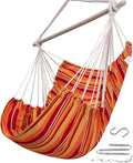 ADVOKAIR Hammock Chair Swing Heavy-Duty Hanging Rope Swing Seat Supports 500 Lbs Ideal for Outdoor Patio Backyard Porch Deck &amp Indoor Bedroom Use