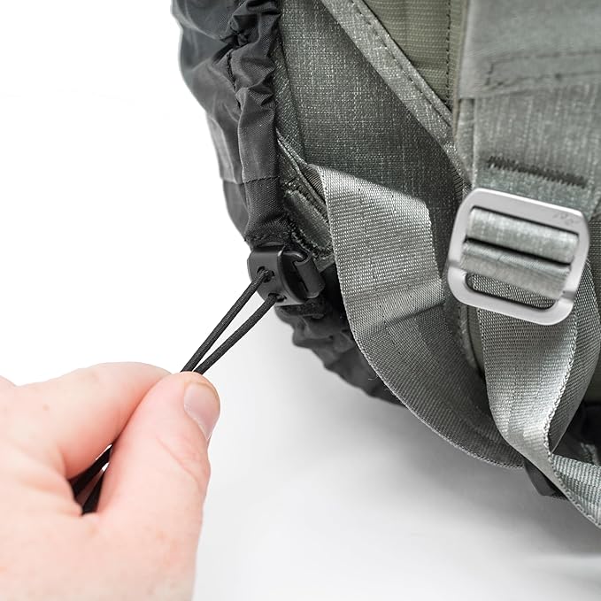 Peak Design Travel Rain Fly for Backpack 45L Waterproof Cover for Hiking or Travel Siliconized Ripstop Nylon Integrated Carry Pouch Backpack Rain Cover