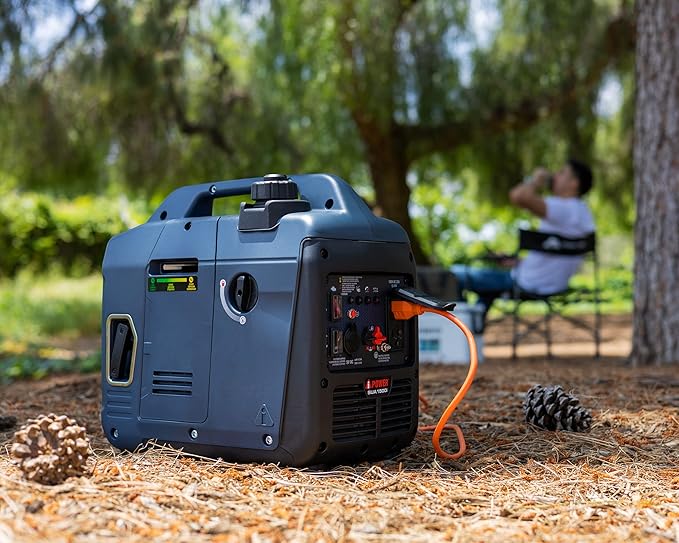A-iPower 1500 Watt Quiet Portable Inverter Generator Gas Powered Small Ultra Lightweight Quiet Generator for Camping Tailgating Home Backup Emergency EPA &amp CARB Compliant CO Sensor (SUA1500i