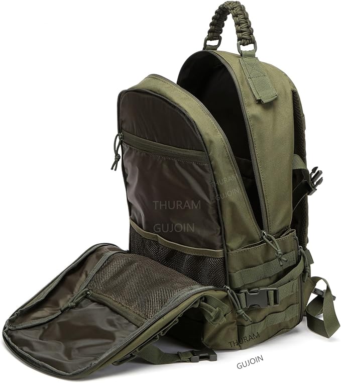 38L Nylon Waterproof Trekking Fishing Hunting Bag Backpack Outdoor Military Rucksacks Tactical Sports Camping Hiking (Green)