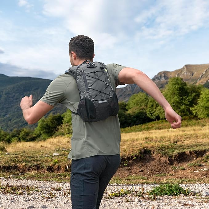 Lightweight Hydration Backpack Running Backpack with 2L Water Bladder Hydro Water Daypack for Cycling Hiking Rave for Men Women