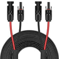 30FT 12AWG Solar Panel Extension Cable with Female and Male Connectors Solar Cable for Solar Panels Charge Controllers and Solar Generator (12AWG 30FT)