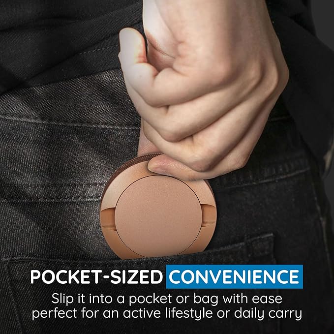 Premium Nicotine Pouch Container | Zyn Metal Can | Moisture &amp Odor Proof Snus Can | Zyn Accessories | Pouch Accessories (Copper)