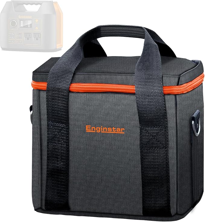 EnginStar Carrying Case Storage box 300W Power StationTravel Business Lunch Bag Shockproof Universal Compatible for Portable Power Station Picnic Camping Wild Fishing Hunting