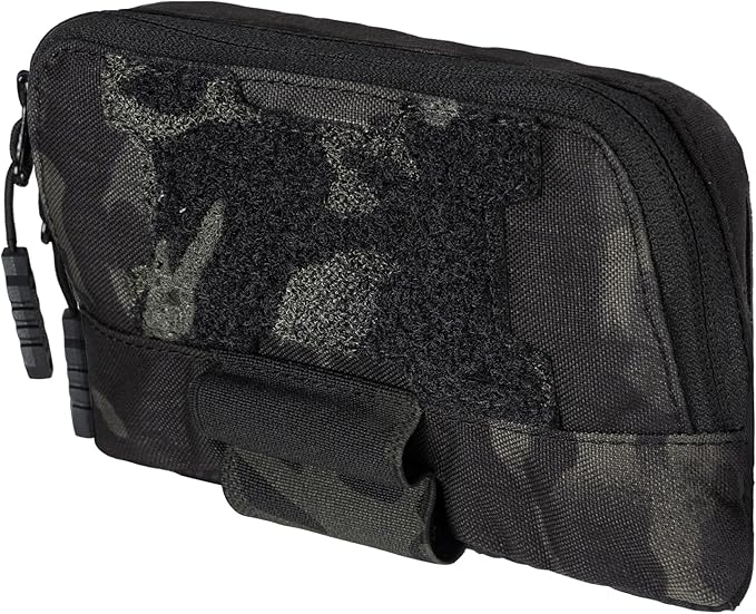Tactical MOLLE Admin Panel Pouch Small Chest Pouch for Tactical Bag JPC2.0 AVS CPC with MOLLE System 500D Nylon