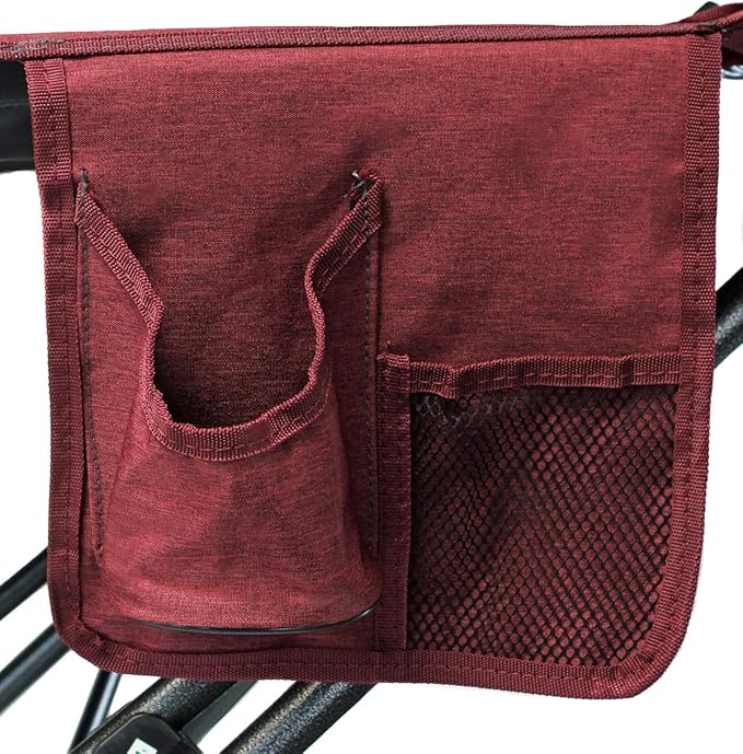 Zenithen Limited Portable Folding Metal Framed Hammock with a Retractable Canopy Perfect for Camping Patio Outdoor and Relaxing Side Pockets Included Red (Pack of 1)
