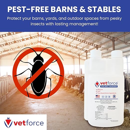 Total Insect Concentrate - Insect Management Suitable for Indoor and Outdoor Use - Broad-Spectrum Formula - 16oz Concentrated Formula