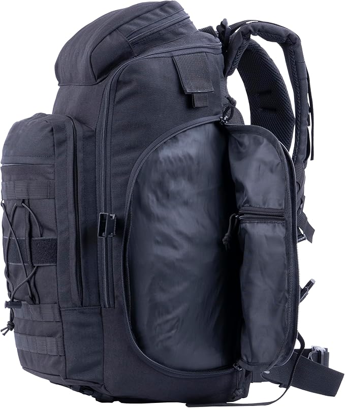 35L Tactical Backpack Military Rucksack MOLLE Quick-Access Flap EDC Pack for Hiking Camping Travel Work Bugout Emergency