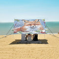 ALAZA Fox Snow Cherry Beach Tent Sun Shelter Portable Canopy Sunshade for Outdoor Camping Picnics Backyard Fun 10x9 ft