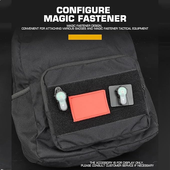 Tactical Backpack Nylon Large Capacity Collapsible Portable Daypack with MOLLE System - Hiking Camping Travel(Brown)