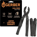 Gerber Gear Dual-Force Multitool - Heavy Duty Center Axis Driver Blunt Nose Pliers with Saw Wire Cutters Bit Storage and More - Black