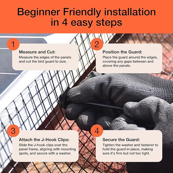 MaPorch Solar Panel Squirrel Netting - PVC Coated Galvanized Steel Mesh - 6 in x 50 ft Black Under Fence Barrier Mesh - Squirrel Wire Guard &amp Bird Netting Solar Panel Protection &amp Garden Fen
