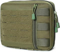 Tactical Molle Admin Pouch Multi-Purpose Laser-Cut Utility Pouch Modular Organizer Tool Pouch Bag(OD)