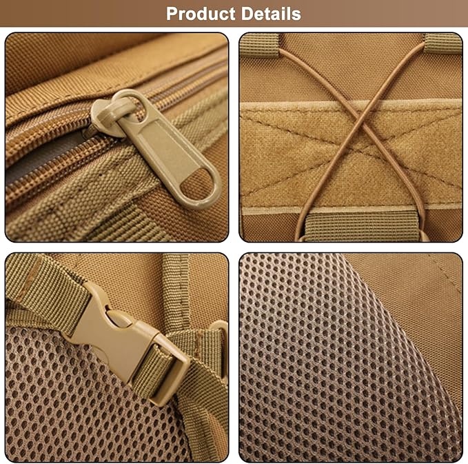 Camping Backpacks for Men Women Outdoor Tactical Oxford Cloth Backpack Large Capacity Hiking Travel Duffle Bags (F/Multicolor)