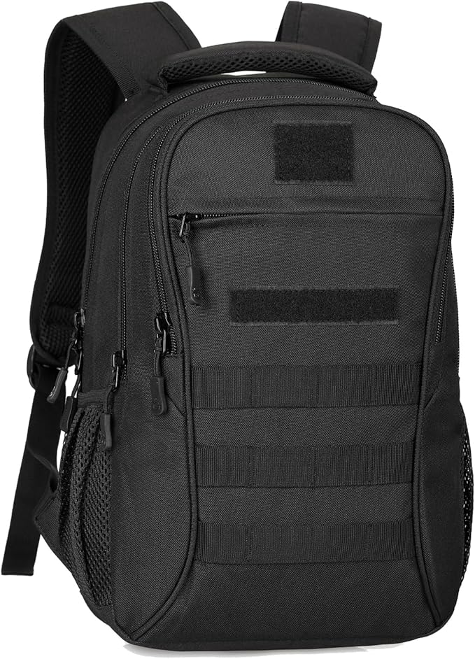 Military Tactical Backpack for Men Mini Daypack Small Tactical Assault Bag for Hunting Camping Trekking(Black)