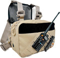 Wilderness Pack Tactical Chest Rig: 1000D Nylon Wildland Fire Radio Harness Fly Fishing Pack &amp Outdoor Organizer. Modular MOLLE Chest Bag with YKK Zippers &amp Stable 4-Point Non-Bounce Harness