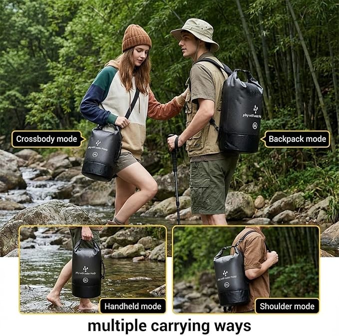 Waterproof Dry Bag for Women Men5L/10L/20L Roll Top Lightweight small Storage Bags Backpack for KayakingFloatingBoatingCampingPaddle boardraftingHiking and Beach Accessories