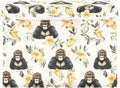 Storage Cube with Lid Cute Gorilla Print 16.5×12.6×11.8 IN 1 Pack Collapsible Large Capacity Foldable Storage Basket Bin Organizer