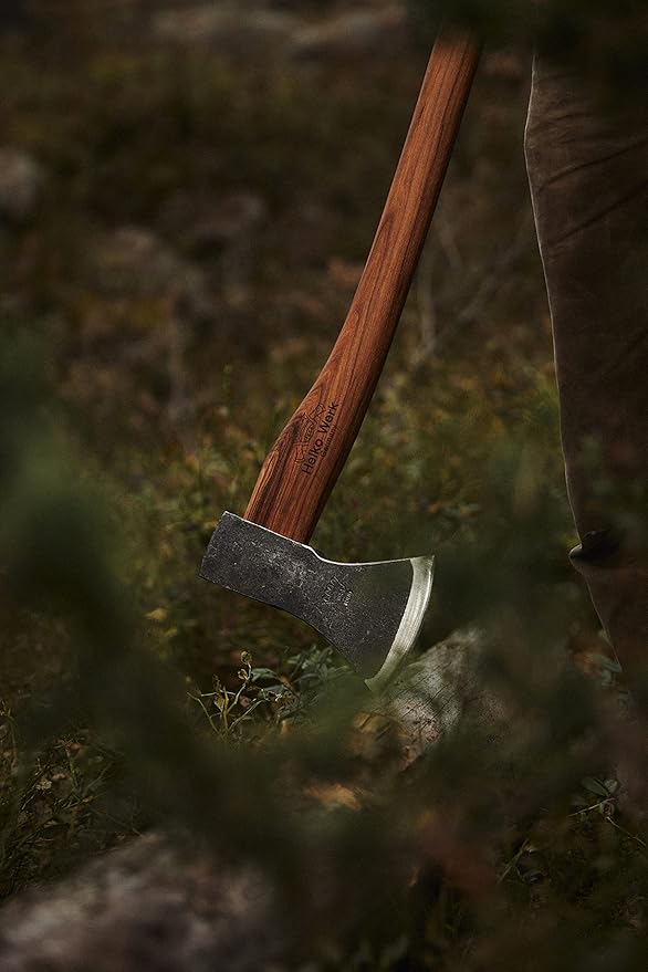 1844 Helko Werk Germany Traditional Black Forest Woodworker Axe - Made in Germany Hand Forged Bushcraft Axe and Forest Axe for Cutting Head 2.25 lbs Handle 24 in. (Black Forest Wood Worker) #13562