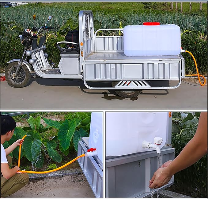 Large Capacity Water Tank with Spigot for Camping Plastic Water Storage Tank Water Container for Emergency Storage Household Outdoor Camping RV Self-Driving Tour(Size:80L/21gallon)