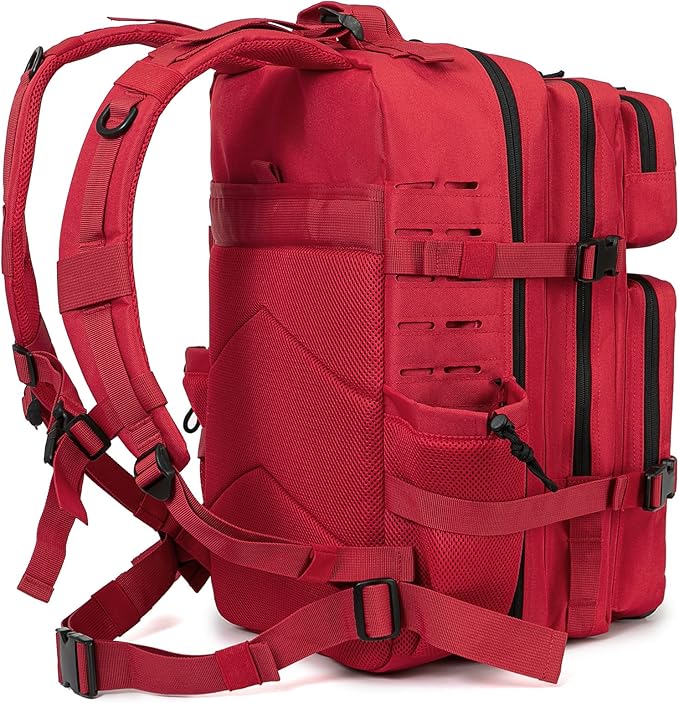 QT&ampQY 25L/45L Military Tactical Backpack For Men Molle Daypack 3 Day Bug Out Bag Hiking Rucksack With Bottle Holder